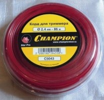 корд трим.champion  tri-twist 2.0мм* 15м (витой треугольник), champion, китай, c7044, купить metabo, купить husqvarna, купить bosch, купить makita, купить hitachi, купить hikoki, купить oregon, купить stihl