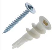 Дюбель нейлоновый, тип "Дрива" со сверлом, для гипсокартона, с оцинкованным саморезом, 33 мм, 4 шт, — купить в интернет-магазине amurinstrument.ru с доставкой по Иркутску | Каталог с характеристиками и ценами дюбель нейлоновый, тип "дрива" со сверлом, для гипсокартона, с оцинкованным саморезом, 33 мм, 4 шт, , купить metabo, купить husqvarna, купить bosch, купить makita, купить hitachi, купить hikoki, купить oregon, купить stihl