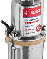 насос "родничок" вибрационный, зубр знвп-300-10_м2, шнур 10м, 225вт, 24л/мин, напор 60м, погружной, , купить metabo, купить husqvarna, купить bosch, купить makita, купить hitachi, купить hikoki, купить oregon, купить stihl