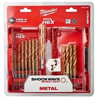 набор сверл по металлу milwaukee redhex hss-g tin (19шт), купить metabo, купить husqvarna, купить bosch, купить makita, купить hitachi, купить hikoki, купить oregon, купить stihl