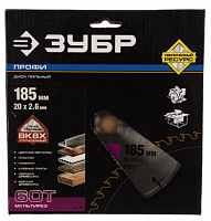 зубр мультирез 185х20мм 60т, диск пильный по алюминию, купить metabo, купить husqvarna, купить bosch, купить makita, купить hitachi, купить hikoki, купить oregon, купить stihl