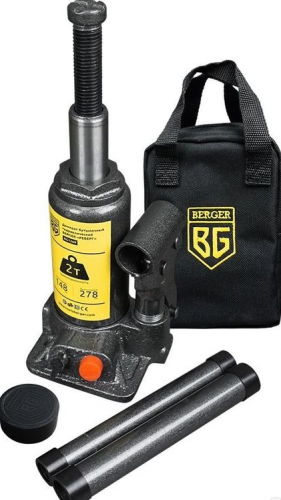 домкрат бутылочный гидравлический 2т. berger "реберг" bg1269, купить metabo, купить husqvarna, купить bosch, купить makita, купить hitachi, купить hikoki, купить oregon, купить stihl