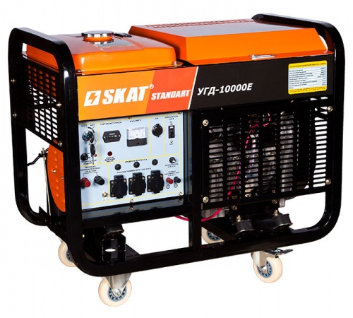Генератор дизельный SKAT УГД -10000Е — купить в интернет-магазине amurinstrument.ru с доставкой по Иркутску | Каталог с характеристиками и ценами генератор дизельный skat угд -10000е, купить metabo, купить husqvarna, купить bosch, купить makita, купить hitachi, купить hikoki, купить oregon, купить stihl