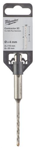 Бур SDS+ MILWAUKEE CONTRACTOR 4x110 - 1 шт — купить в интернет-магазине amurinstrument.ru с доставкой по Иркутску | Каталог с характеристиками и ценами бур sds+ milwaukee contractor 4x110 - 1 шт, купить metabo, купить husqvarna, купить bosch, купить makita, купить hitachi, купить hikoki, купить oregon, купить stihl