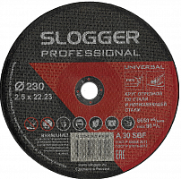 круг отрезной slogger 230х2.5х22 a r bf по стали и нерж.стали, купить metabo, купить husqvarna, купить bosch, купить makita, купить hitachi, купить hikoki, купить oregon, купить stihl