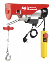 таль электрическая quattro elementi tl-250 (550вт, 125/250кг, трос 12м, блок полиспаст в компл.), купить metabo, купить husqvarna, купить bosch, купить makita, купить hitachi, купить hikoki, купить oregon, купить stihl