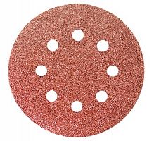 круг абразивный на ворсовой подложке под "липучку", p 150, 125 мм, 10 шт.// matrix, купить metabo, купить husqvarna, купить bosch, купить makita, купить hitachi, купить hikoki, купить oregon, купить stihl