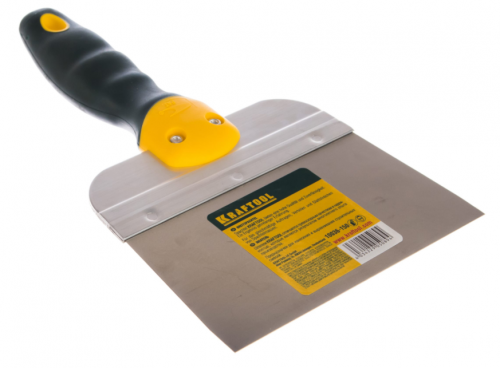 шпатель kraftool фасадный с двухкомпонентной ручкой, нержавеющее полотно, 150мм, купить metabo, купить husqvarna, купить bosch, купить makita, купить hitachi, купить hikoki, купить oregon, купить stihl