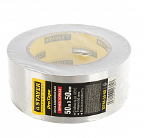 stayer  protape 50 мм, 50 м, до 120 °с, самоклеящаяся алюминиевая лента, professional (12268-50-50), купить metabo, купить husqvarna, купить bosch, купить makita, купить hitachi, купить hikoki, купить oregon, купить stihl