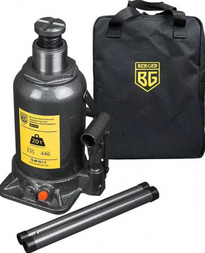 домкрат бутылочный гидравлический 20т. berger "лангенберг" bg1273, купить metabo, купить husqvarna, купить bosch, купить makita, купить hitachi, купить hikoki, купить oregon, купить stihl