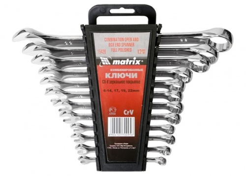 Набор ключей комбинированных 6-22мм MATRIX 12 пр — купить в интернет-магазине amurinstrument.ru с доставкой по Иркутску | Каталог с характеристиками и ценами набор ключей комбинированных 6-22мм matrix 12 пр, купить metabo, купить husqvarna, купить bosch, купить makita, купить hitachi, купить hikoki, купить oregon, купить stihl