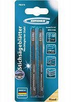 полотна для электролобзика  по дереву, 2 шт.( 3106 - t111c ) // gross, купить metabo, купить husqvarna, купить bosch, купить makita, купить hitachi, купить hikoki, купить oregon, купить stihl