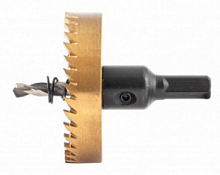 коронка по металлу hss, 60 мм, нитридтитановое покрытие //denzel, купить metabo, купить husqvarna, купить bosch, купить makita, купить hitachi, купить hikoki, купить oregon, купить stihl