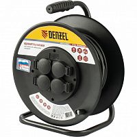 удлинитель силовой на стальной катушке, кг 3х1,5 мм, 30м, 4 розетки, 16а, тип ухз-16// denzel, купить metabo, купить husqvarna, купить bosch, купить makita, купить hitachi, купить hikoki, купить oregon, купить stihl