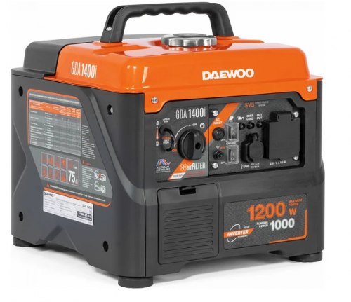 Генератор бензиновый инверторный GDA 1400i DAEWOO — купить в интернет-магазине amurinstrument.ru с доставкой по Иркутску | Каталог с характеристиками и ценами генератор бензиновый инверторный gda 1400i daewoo, купить metabo, купить husqvarna, купить bosch, купить makita, купить hitachi, купить hikoki, купить oregon, купить stihl