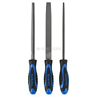 набор напильников 200 мм, 3шт., двухкомпонентная рукоятка // барс, купить metabo, купить husqvarna, купить bosch, купить makita, купить hitachi, купить hikoki, купить oregon, купить stihl