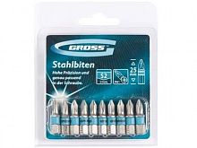 набор бит sl6,0х50, сталь s2, 10шт //gross, купить metabo, купить husqvarna, купить bosch, купить makita, купить hitachi, купить hikoki, купить oregon, купить stihl