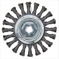 щетка проволочная дисковая (d115 мм, толщ. проволоки 0,5 мм, m14x2), купить metabo, купить husqvarna, купить bosch, купить makita, купить hitachi, купить hikoki, купить oregon, купить stihl