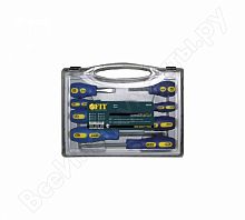 отвертки 8 шт., сталь s2, сине-желтая ручка, профи, в чемоданчике (fit hq), купить metabo, купить husqvarna, купить bosch, купить makita, купить hitachi, купить hikoki, купить oregon, купить stihl