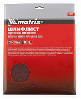 шлифлист на тканевой основе, p 40, 230 х 280 мм, 10 шт., водостойкий// matrix, купить metabo, купить husqvarna, купить bosch, купить makita, купить hitachi, купить hikoki, купить oregon, купить stihl
