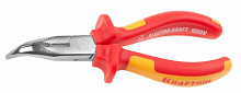 kraftool  electro-kraft, 160 мм, изогнутые тонкогубцы (2202-4-16), купить metabo, купить husqvarna, купить bosch, купить makita, купить hitachi, купить hikoki, купить oregon, купить stihl