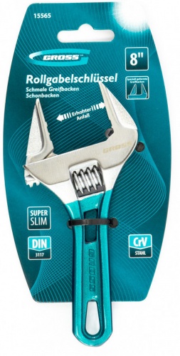 ключ разводной, 140 мм,crv, укороченная ручка// gross, купить metabo, купить husqvarna, купить bosch, купить makita, купить hitachi, купить hikoki, купить oregon, купить stihl
