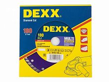 алмазный диск dexx multi universal 180 мм сегментированный по бетону, кирпичу, камню, купить metabo, купить husqvarna, купить bosch, купить makita, купить hitachi, купить hikoki, купить oregon, купить stihl