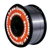 проволока сварочная quattro elementi флюсовая, 0,8 мм, масса 1кг, купить metabo, купить husqvarna, купить bosch, купить makita, купить hitachi, купить hikoki, купить oregon, купить stihl
