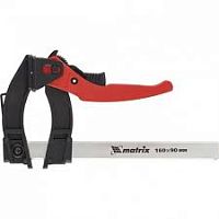 струбцина реечная быстрозажимная,пл. корпус,рыч. храп. мех.,160х90х240 мм,штанга 5х20мм// matrix, купить metabo, купить husqvarna, купить bosch, купить makita, купить hitachi, купить hikoki, купить oregon, купить stihl