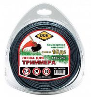 корд триммерный в блистере dde "still line" (витой квадрат) 2,4 мм х 15 м, голубой, купить metabo, купить husqvarna, купить bosch, купить makita, купить hitachi, купить hikoki, купить oregon, купить stihl