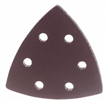 треугольник абразивный на ворсовой подложке под "липучку", перф., p 150, 93 мм, 5 шт.// matrix, купить metabo, купить husqvarna, купить bosch, купить makita, купить hitachi, купить hikoki, купить oregon, купить stihl